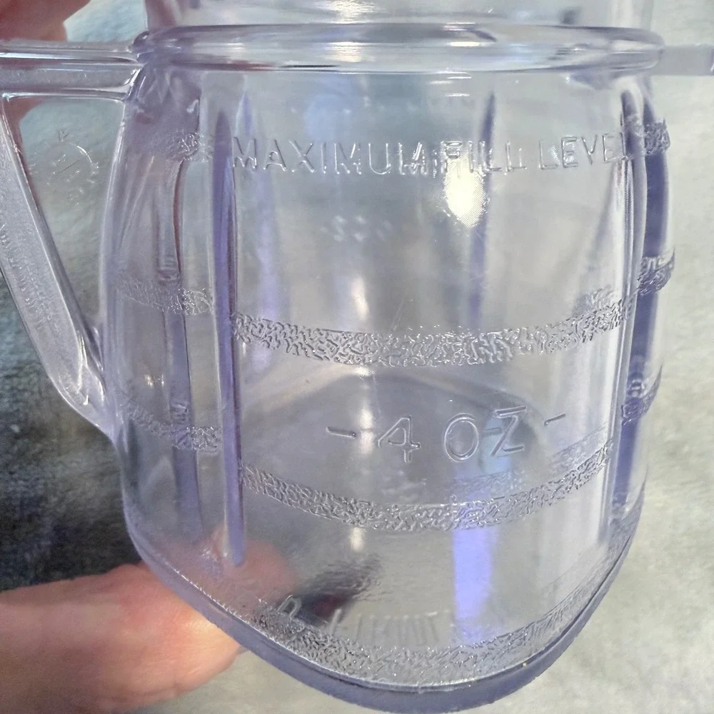 Vintage Osterizer Mini-Blend 8 Oz Container Jar Lid 1970s Blend & Store